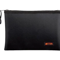 File Storage|Better Office Fabric Fireproof Document Bag, Black, 10" (24501)