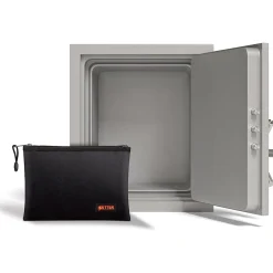 File Storage|Better Office Fabric Fireproof Document Bag, Black, 10