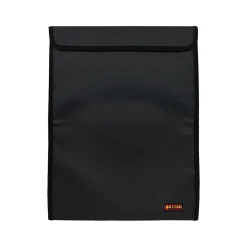 Fabric Fireproof Document Bag with Protective Flap, Black, 15" (24511)<Better Office Outlet