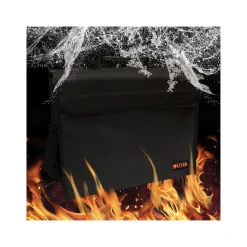 Fabric Water-Resistant Briefcase, Black (24521)<Better Office Outlet