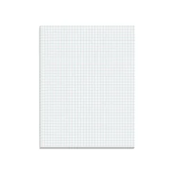Notepads|Better Office Graph Pad, 8.5" x 11", Quad-Ruled, White, 50 Sheets/Pad (25602)