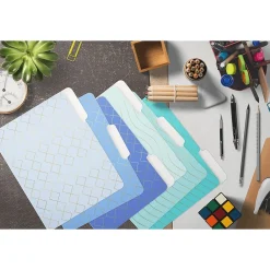 File Folders|Better Office Heavy-Duty File Folders, 1/3-Cut Tab, Letter Size, Paper Stock, Ombre Rainbow, 18/Pack (80030-18PK)