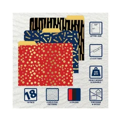 File Folders|Better Office Heavy-Duty File Folders, 1/3-Cut Tab, Letter Size, Paper Stock, Assorted Colors, 18/Pack (80031-18PK)