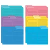 File Folders|Better Office Heavyweight File Folders, 1/3-Cut Tab, Letter Size, Assorted Colors, 12/Pack (89112-12PK)