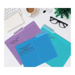 File Folders|Better Office Heavyweight File Folders, 1/3-Cut Tab, Letter Size, Assorted Colors, 12/Pack (89112-12PK)