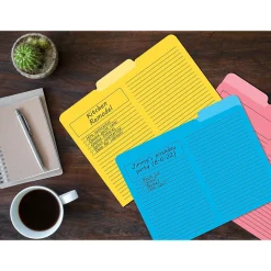 File Folders|Better Office Heavyweight File Folders, 1/3-Cut Tab, Letter Size, Assorted Colors, 12/Pack (89112-12PK)