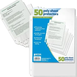 Sheet Protectors|Better Office Products Economy Weight Sheet Protectors; 12/Pack (81350-50PK)