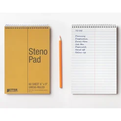 Notepads|Better Office Steno Pad, 6