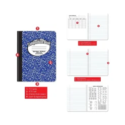 Composition Notebooks|Better Office 1-Subject Composition Notebooks, 7.5