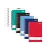 Subject Notebooks|Better Office 3-Subject Notebooks, 5.5" x 9.5", Wide Ruled, 150 Sheets, 6/Pack (25646-6PK)