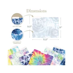 File Folders|Better Office Tie-Dye Heavyweight File Folders, 1/3-Cut Tab, Letter Size, Assorted Colors, 12/Pack (80014-12PK)