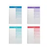 Notepads|Better Office Today Notepad, 7" x 10", Ruled, Assorted Colors, 52 Sheets/Pad, 4 Pads/Pack (25831-4PK)