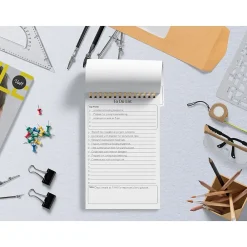 Notepads|Better Office To-Do List Notepad, 5.5" x 8.5", Ruled, White, 50 Sheets/Pad, 6 Pads/Pack (25825-6PK)