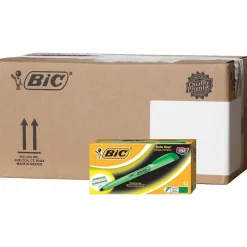 Highlighters|BIC Brite Liner Stick Highlighters, Chisel Tip, Fluorescent Green, 216/Carton (BL11GRNCT)