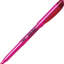 Highlighters|BIC Brite Liner Stick Highlighters, Chisel Tip, Fluorescent Pink, 216/Ct (BL11PNKCT)