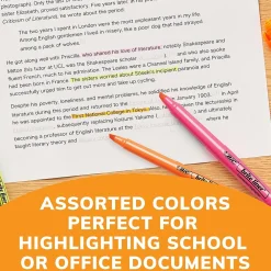 Highlighters|BIC Brite Liner Stick Highlighter, Chisel Tip, Assorted, 24/Pack (BL241AST)