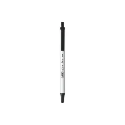 Pens|BIC Clic Stic Retractable Ballpoint Pen, Medium Point, Black Ink, 12/Case (CSM11-BLK)