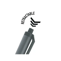 Pens|BIC Clic Stic Retractable Ballpoint Pen, Medium Point, Black Ink, 12/Case (CSM11-BLK)