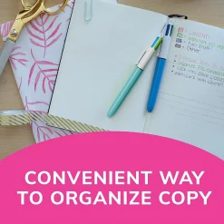 Pens|BIC 4-Color Retractable Ballpoint Pen, Medium Point, Assorted Inks, 3/Pack (MMXP31-AST)