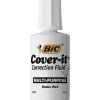 Correction & White-Out|BIC Cover-it Correction Fluid, White, 12/Pack (WOC12DZ)