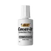 Correction & White-Out|BIC Cover-it Correction Fluid, White (50367/WOC12-WHI)