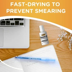 Correction & White-Out|BIC Cover-it Correction Fluid, White (50367/WOC12-WHI)