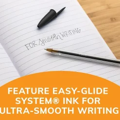 Pens|BIC Cristal Ballpoint Pen, Medium Point, Black Ink, 10/Pack (068271)