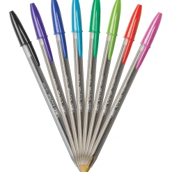 Pens|BIC Cristal Xtra-Bold Ballpoint Pens, Bold Point, 1.6mm, Assorted Ink, Bulk/Pack (MSBAPP241-AST)