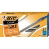 Pens|BIC Cristal Xtra-Bold Ballpoint Pens, Bold Point, 1.6mm, Blue Ink, 24/Pack (MSBP241-BLU)
