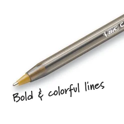 Pens|BIC Cristal Xtra-Bold Ballpoint Pens, Bold Point, 1.6mm, Blue Ink, 24/Pack (MSBP241-BLU)