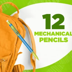 Pencils|BIC Ecolutions Mechanical Pencils, 0.7mm, #2 Medium Lead, Dozen (MPE12-BLK)