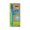 Pens|BIC ECOlutions Retractable Gel Pen, Medium Point, 1.0 mm, Blue Ink, 12/Pack (RGLE11-BLU)