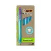 Pens|BIC ECOlutions Retractable Gel Pens, Medium Point, 1.0 mm, Assorted Inks, 12/Pack (RGLE11-AST)