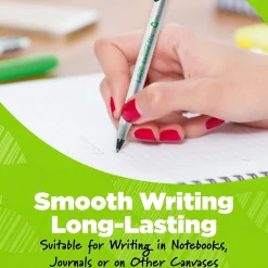 Pens|BIC Ecolutions Round Stic Ballpoint Pens, Medium Point, Black Ink, 50/Pack (GSME509-BLK)