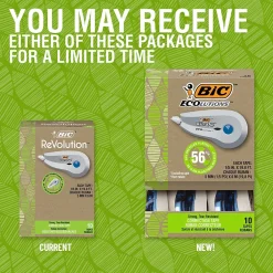 Correction & White-Out|BIC Ecolutions Wite-Out Brand Correction Tape, White, 10/Pack (WOET10-WHI)
