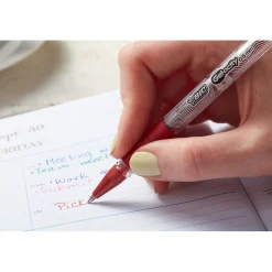 Pens|BIC Gel-ocity Stic Gel Pens, Medium Point, 0.7 mm, Assorted Colors, 14/Pack (RGSMP14-AST)