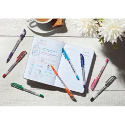 Pens|BIC Gel-ocity Stic Gel Pens, Medium Point, 0.7 mm, Assorted Colors, 14/Pack (RGSMP14-AST)