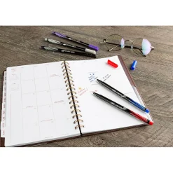 Pens|BIC Intensity Fineliner Felt Pens, Fine Point, Assorted Inks, 10/Pack (FPINFAP10-AST)