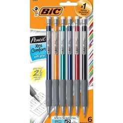Pencils|BIC Matic Grip Mechanical Pencil, 0.5mm, #2 Hard Lead, 6/Pack (42602)