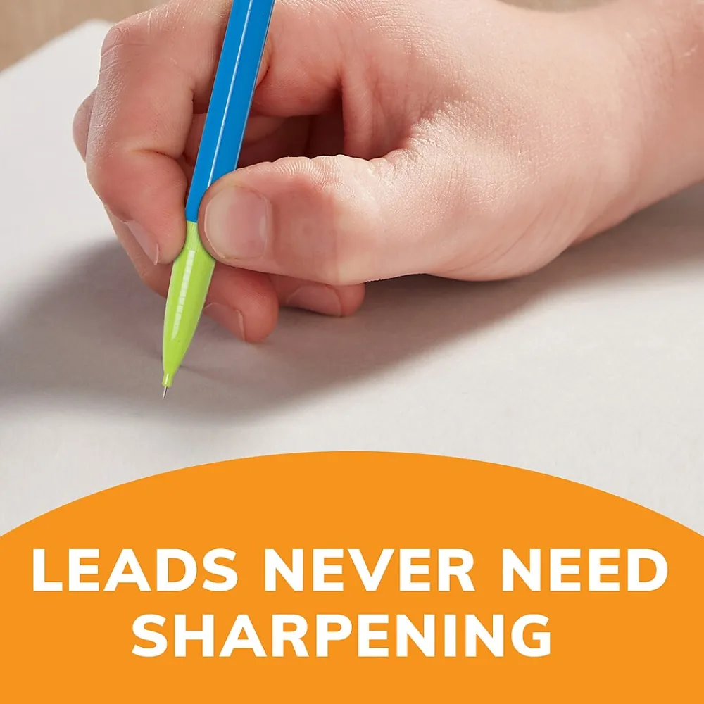 Pencils|BIC Mechanical Pencils, Assorted Sizes, #2 Lead, 60/Pack (WX7TG026-BLK)