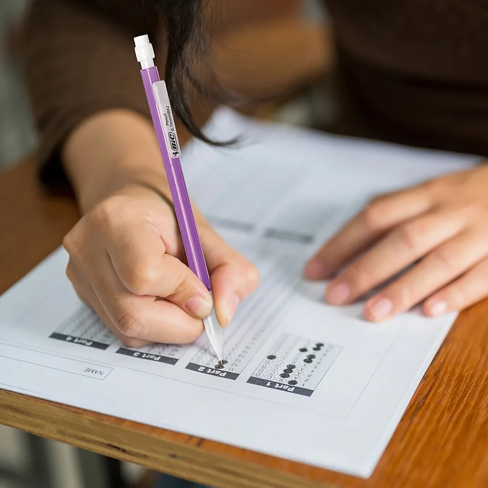 Pencils|BIC Mechanical Pencils, Assorted Sizes, #2 Lead, 60/Pack (WX7TG026-BLK)