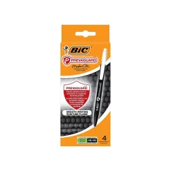 Pencils|BIC Prevaguard Media Clic Mechanical Pencil, 0.7mm, #2 Medium Lead, 4/Pack (MPCMAP4-BLK)