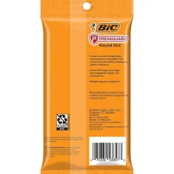 Pens|BIC Prevaguard Round Stic Ballpoint Pen, Medium Point, Black Ink, 8/Pack (GSAMP81-BLK)