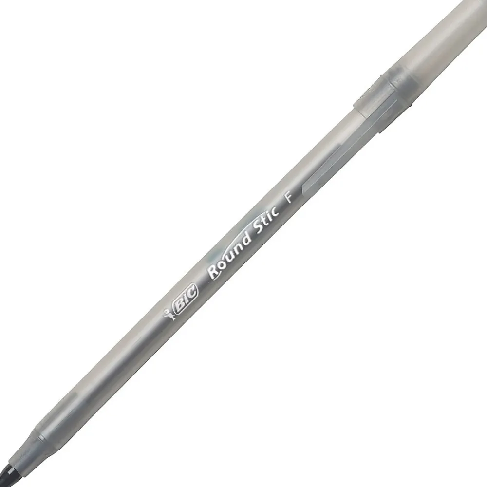 Pens|BIC Round Stic Xtra Precision Ballpoint Pens, Fine Point, Black, 432/Carton (GSF11BLKCT)
