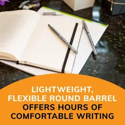 Pens|BIC Round Stic Xtra-Life Ballpoint Pens, Medium Point, 1.0mm, Black Ink, 60/Pack (GSM609-BLK)