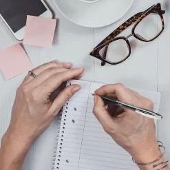 Pens|BIC Soft Feel Retractable Ballpoint Pens, Medium Point, Red Ink, 12/Pack (837399)