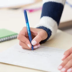 Pens|BIC Soft Feel Retractable Ballpoint Pens, Fine Point, 0.8mm, Black Ink, Dozen (12346/SCSF11BK)