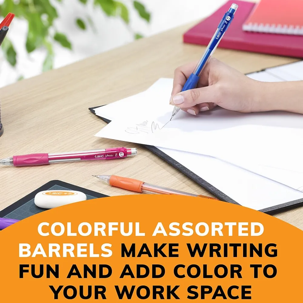 Pencils|BIC Velocity Mechanical Pencil, 0.7mm, #2 Hard Lead, 12/Pack (41174/MV711)