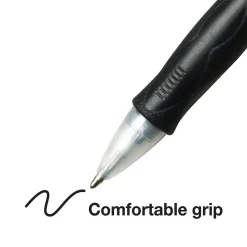 Pens|BIC Velocity Retractable Ballpoint Pens, Medium Point, Black Ink, Dozen (16264/VLG11)