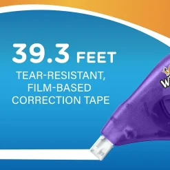 Correction & White-Out|BIC Wite-Out EZ Correct Correction Tape, White, 18/Pack (WOTAP18-WHI)